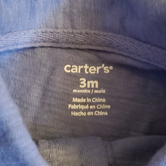 Carter's Baby Romper Blue 3 Months - Picture 4 of 5